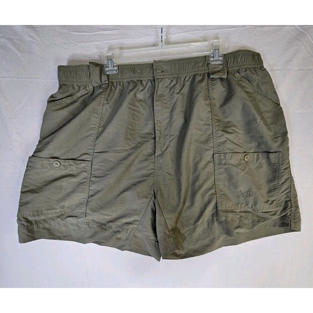 Aftco Shorts Men's Size 44 Green The Original Nylon Fishing Cargo